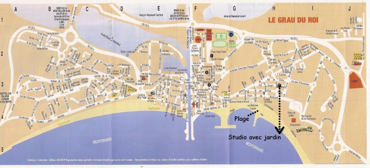 Studio Grau Du Roi Avec Jardin Le Grau-du-Roi Eksteriør billede